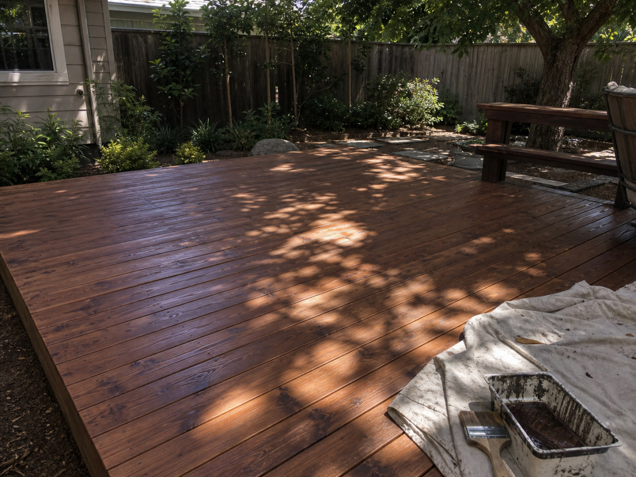 Exterior deck and patio upgrade
